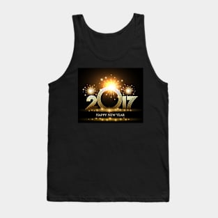 Happy New Year Card Design Tank Top